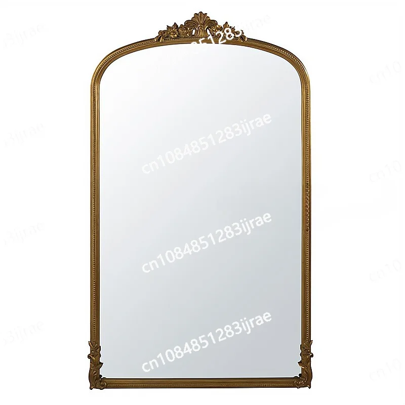 

French Vintage Full Body Mirror Coat Bedroom Dressing Mirror Large Size Fitting Floor Mirror