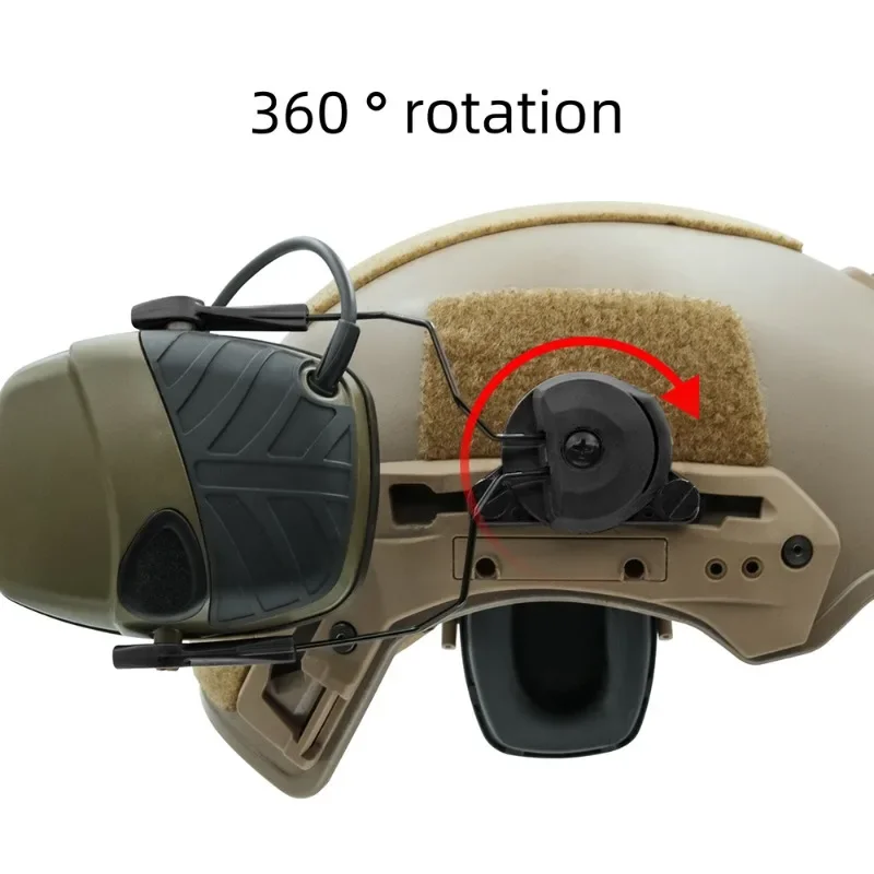 Tactical Headset Adapter Wendy EXFIL Helmet Serie Rail Adapter for Howard Leight Impact Sport Electronic Shooting Headphone