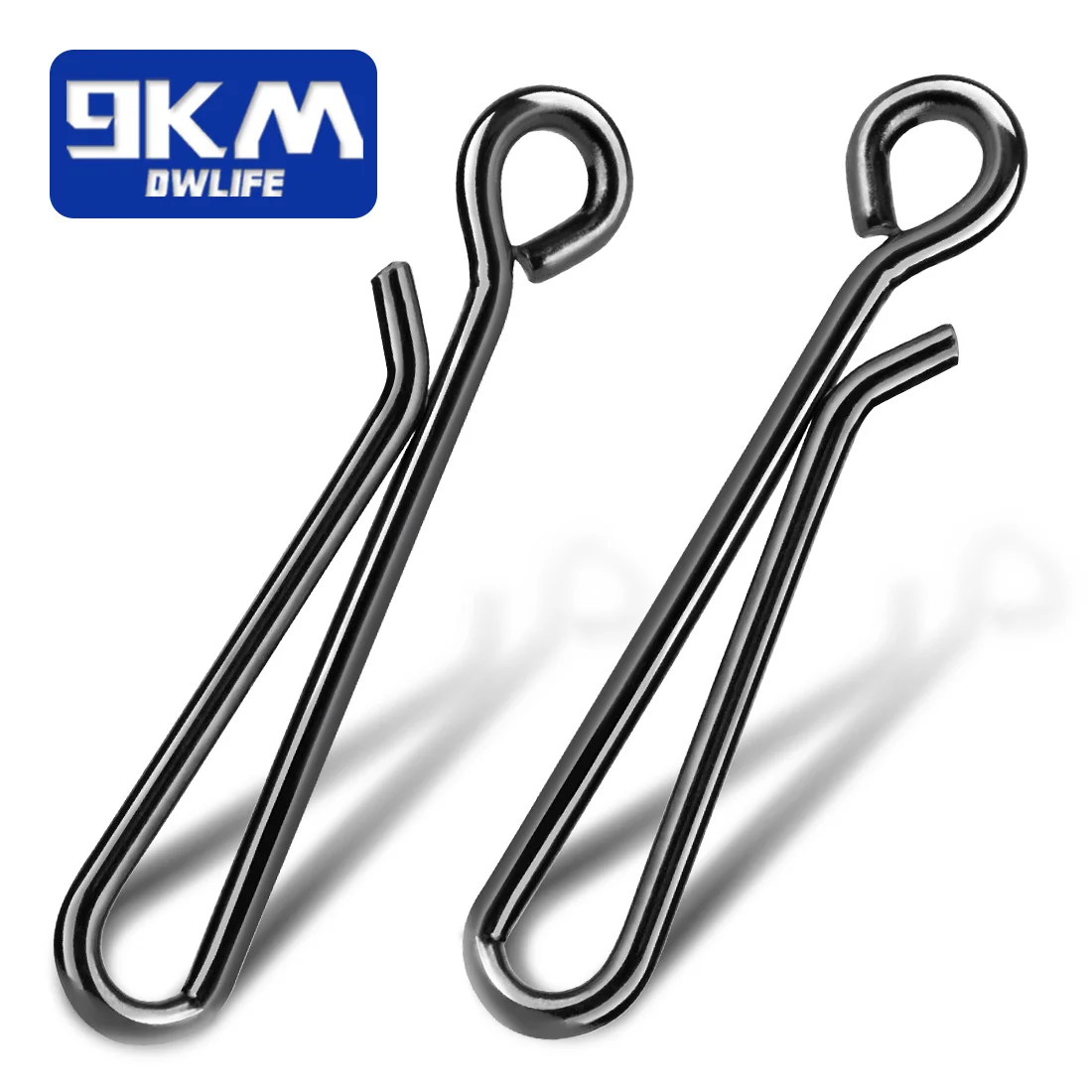 9KM 25Pcs Angeln Snap Angeln Clips Edelstahl Crankbait Link Köder Snaps Stecker Salzwasser Angeln Sinking Clips – Detail 1