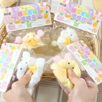 Squishy Fidget Toys Mochi Kawaii Soft Hamster Cute Flocking Plush Dolls Squeeze Anti Stress Relief Kids Gifts Лапка Антистресс 1