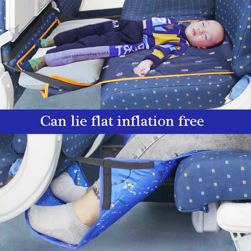 Travel Abroad Bed Sleep Artifact Flight Take A Plane High Speed Rail Free Inflatable Rest Products With Waist Pillow Hammock
