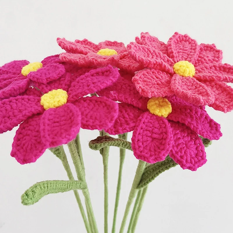 Knitting Supplies Knitting Material Knitting Craft Supplies Knitted Flower Handmade Crochet Flowers Home Wedding Party Decor