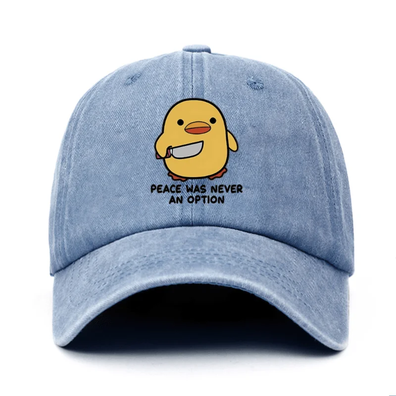 Yellow Duck Print Unisex Baseball Hat – Adjustable, Lightweight, and Comfortable for Travel and Sun Protection