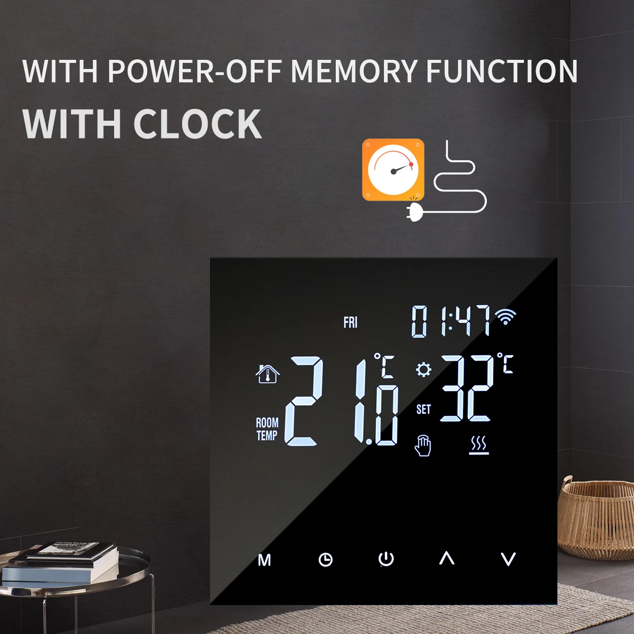 Tuya Smart Thermostat Electric Floor Heating Wifi Termostato Digital Warm  Underfloor Temperature Controller Alexa Google Home - Smart Temperature  Control System - AliExpress