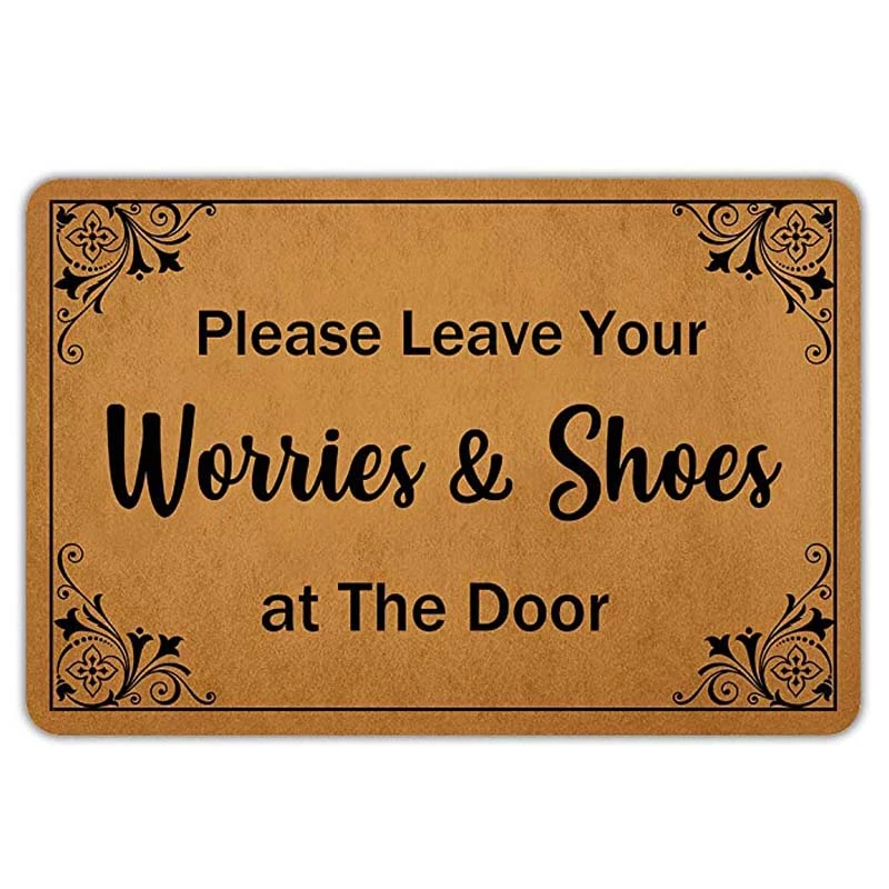 Mats Front Door Flannel Front Door Mat Door Mat Leave Shoes