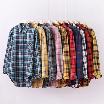 Women's Plaid Flannel Shirt 1