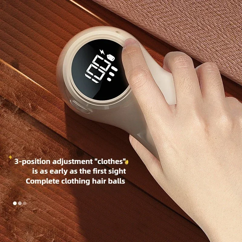 Portable Lint Remover for Clothes  Rechargeable Fabric Shaver 3-Speeds Electric Lint Shaver for Sweater USB Rechargeable 5
