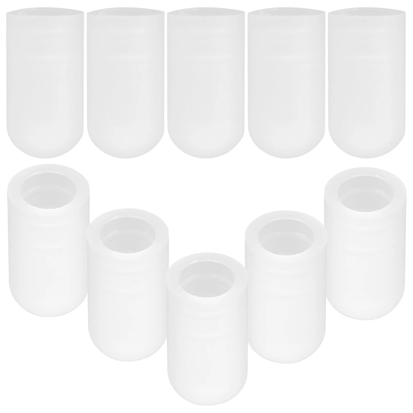 

Instrument Accessories Drum Stick Head Protective Cover Silicone Rubber Sleeve (white) 10 Pack Musical Instruments
