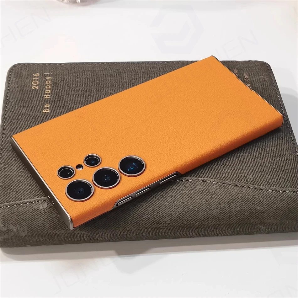 Luxury Business Ultra-Thin Leather Curved Case - Shockproof and All-Inclusive Design