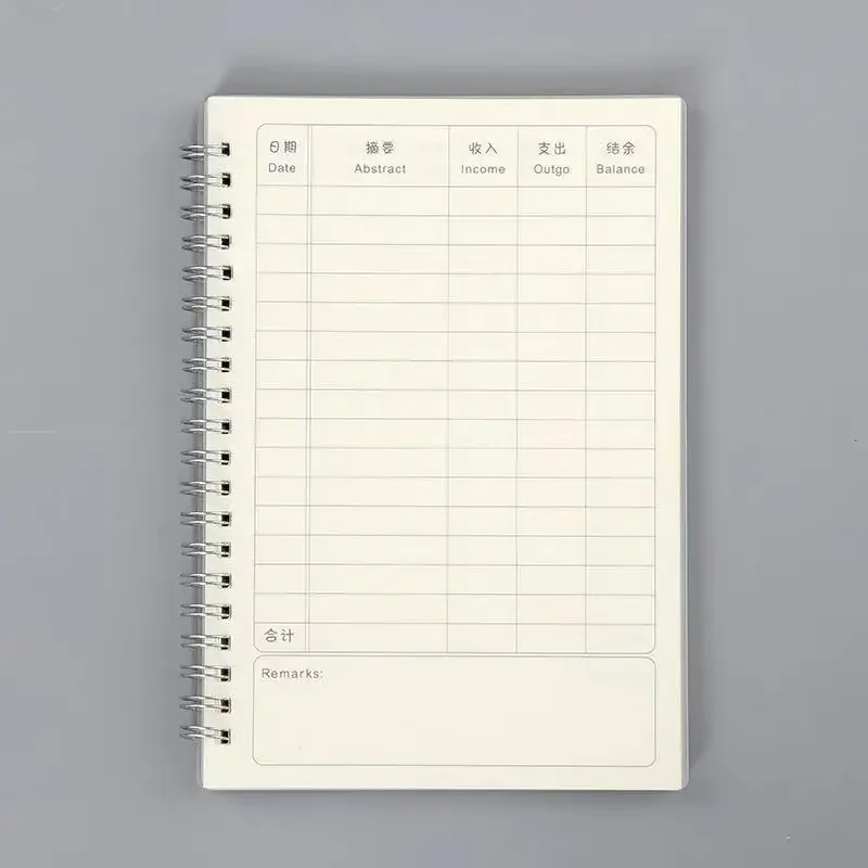 60-seitiges Agenda-Notizbuch für Finanzmanagement, Tagebuch, Notizblock, Tagebuch, Notizbücher, Budgetplaner, Büro, Schreibblöcke, Schulbedarf