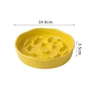 Ceramic Slow Food Bowl, High Footed Cat Bowl, Neck Protection Bowl Not Easy To Knock Over  Anti Choking Dog Bowl Pet Supplies 4