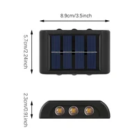 Lumière LED solaire, applique murale extérieure étanche, éclairage de clôture du crépuscule à l'aube pour jardin d'été, cour, porche, passerelle, Camping, maison 6