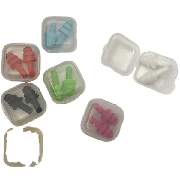 

Easy to Use safety Silicone Earplugs Soft and Flexible Reusable Ear Plug for Personal Protective