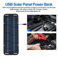 Panneau solaire 60W 12V Olt, chargeur de batterie adapté aux camping-cars, fentes, bateaux, Kit de panneaux solaires photovoltaïques adaptés aux maisons 5