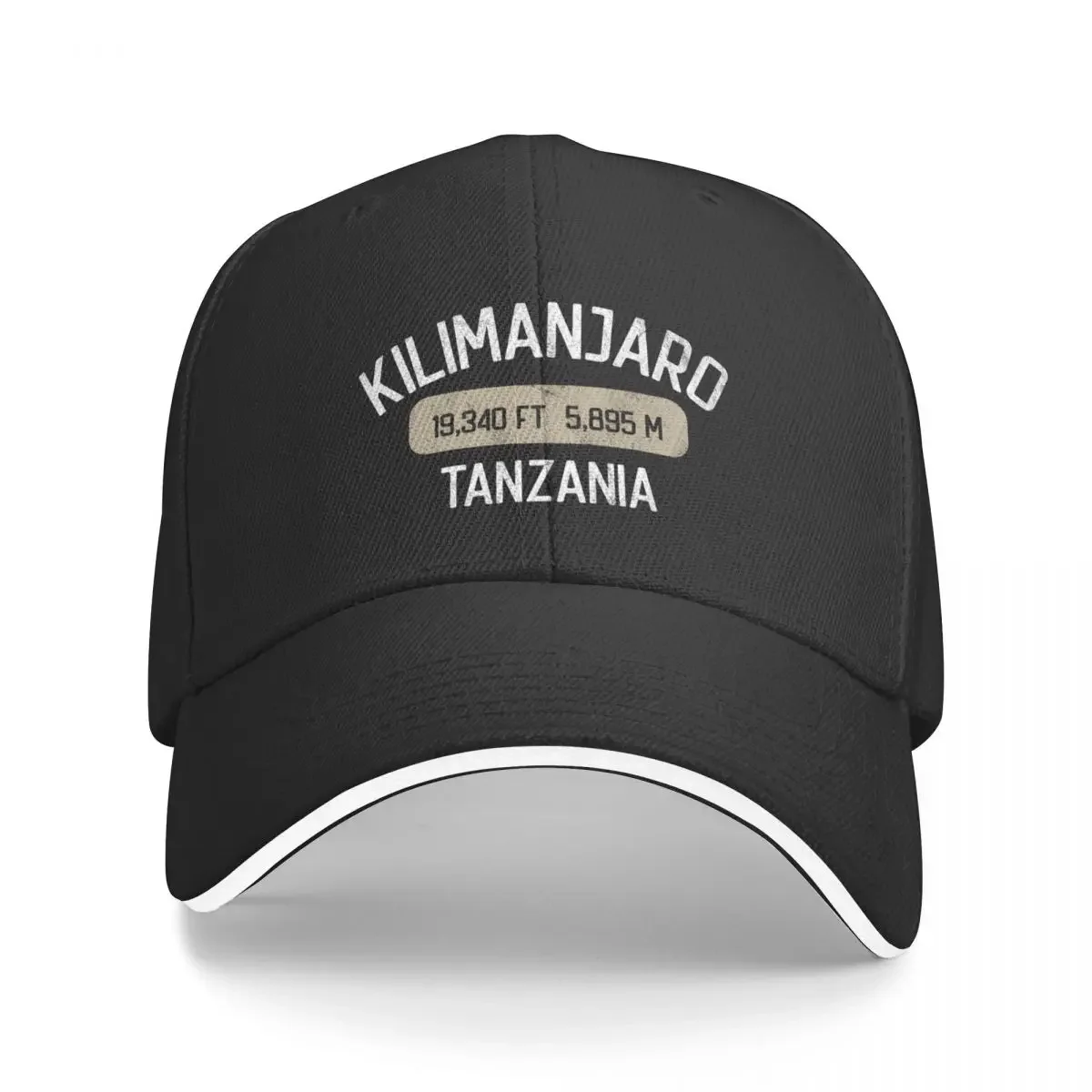 Mt Kilimanjaro Tanzania - Highest Mountain in Africa - Vintage Athletic Baseball Cap Big Size Hat black Men Caps Women's