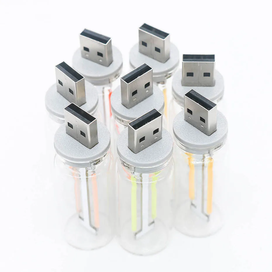 Touch-Dimmbarer USB LED Filament Glaskolben 5V Retro Edison Glühbirne Nachtlicht Auto Dekoration Glühbirnen-Ähnliche Augenschutzbeleuchtung – Detail 6