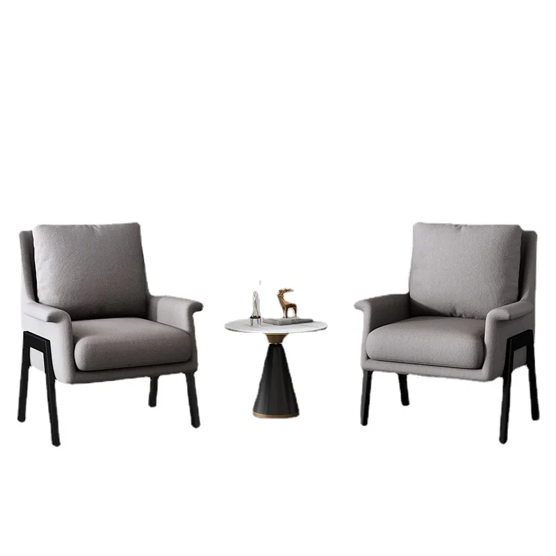 

Wyj Simple and Light Luxury Single-Seat Sofa Chair Balcony Living Room Study Leisure Chair Designer