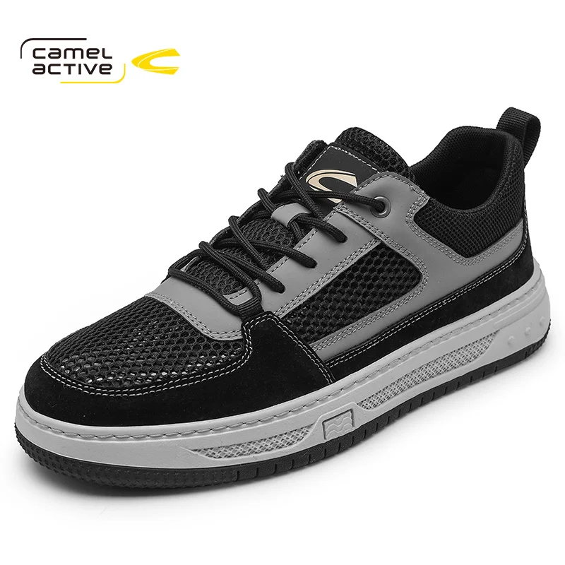 Camel Active Brand New Summer Mesh (Air Mesh)+ Pelle Di Cinghiale Traspirante Leggero Lace-Up Moda Uomo Scarpe Casual Dq120059