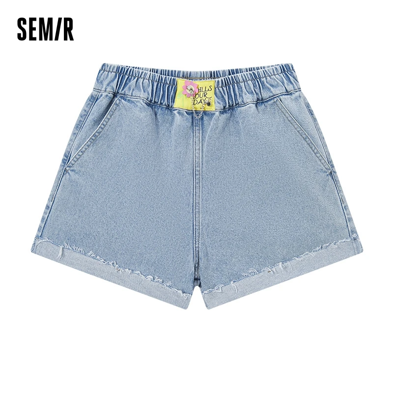 

Semir Jeans Women'S Rolled Raw Edge Shorts Loose 2022 Summer New Trend Jogging Trousers Sweet Cool Wind Personality