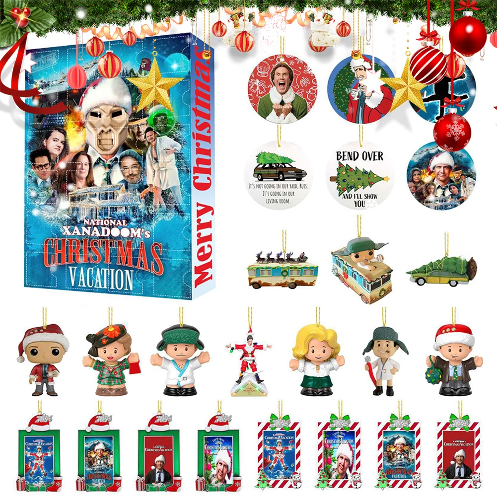 Calendrier De L’Avent 2025 Musical – 24 Figurines Acrylique Rock – Cadeau Noël Enfants & Adultes