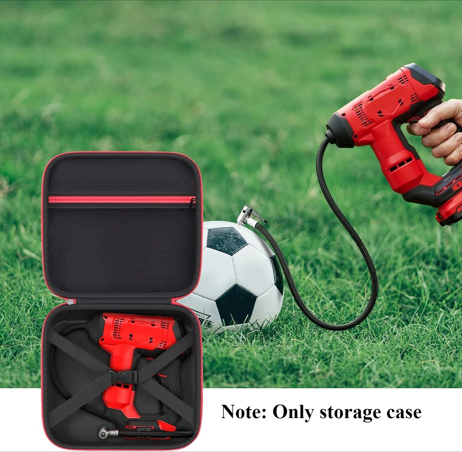 （Case only) Case Compatible with CRAFTSMAN V20 Cordless Tire Inflator Portable Air Compressor Pump, Digital Gauge&Bare Tool  Bag 6