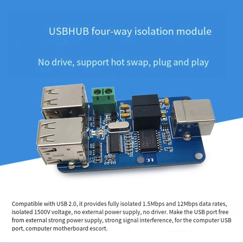 ADUM4160 USB Audio Signal Isolator 1500V 4XUSB Digital Signal Audio Power Isolator