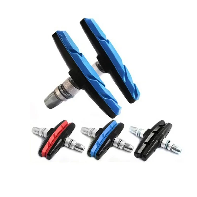 A Pair Bicycle Silent Brake Pads Cycling V Brake Holder Pads Rubber Pad for Long-lasting Performance
