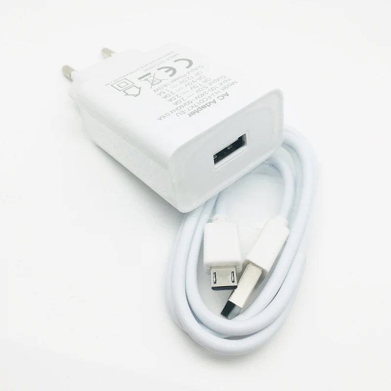 New Original Oukitel 18W Charger Fast Charging Power AC Adapter For K6000 Plus Phone +Wire USB Cable