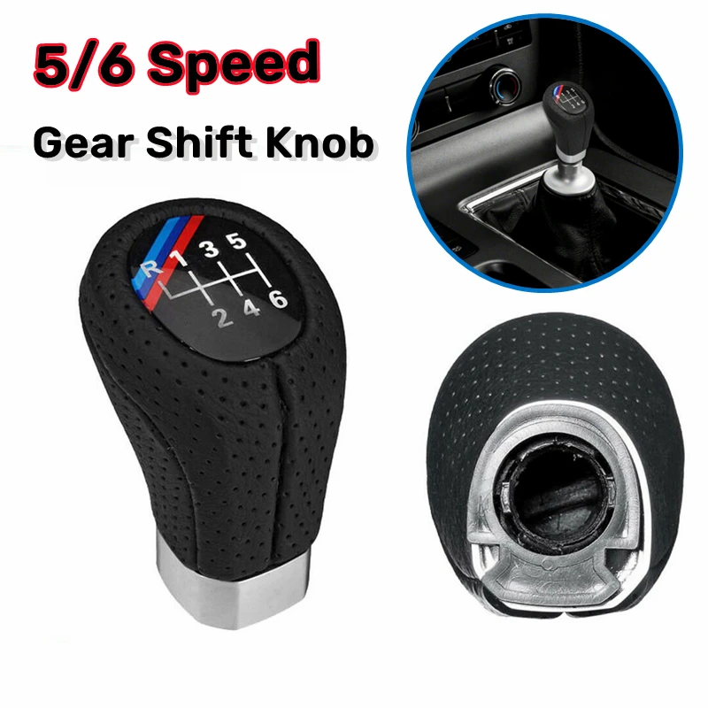 

1Pc 6 Speed Car Gear Shift Knob Head For BMW 1 3 5 6 Series E30 E36 E39 E46 E60 E87 E90 Manual Shifter Lever Gear Stick Handball