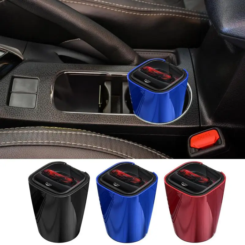 

Автомобильная пепельница с крышкой, светодиодная лампа, портативная автомобильная пепельница, стильный дизайн, съемная пепельница для автомобиля, аксессуары для интерьера автомобиля