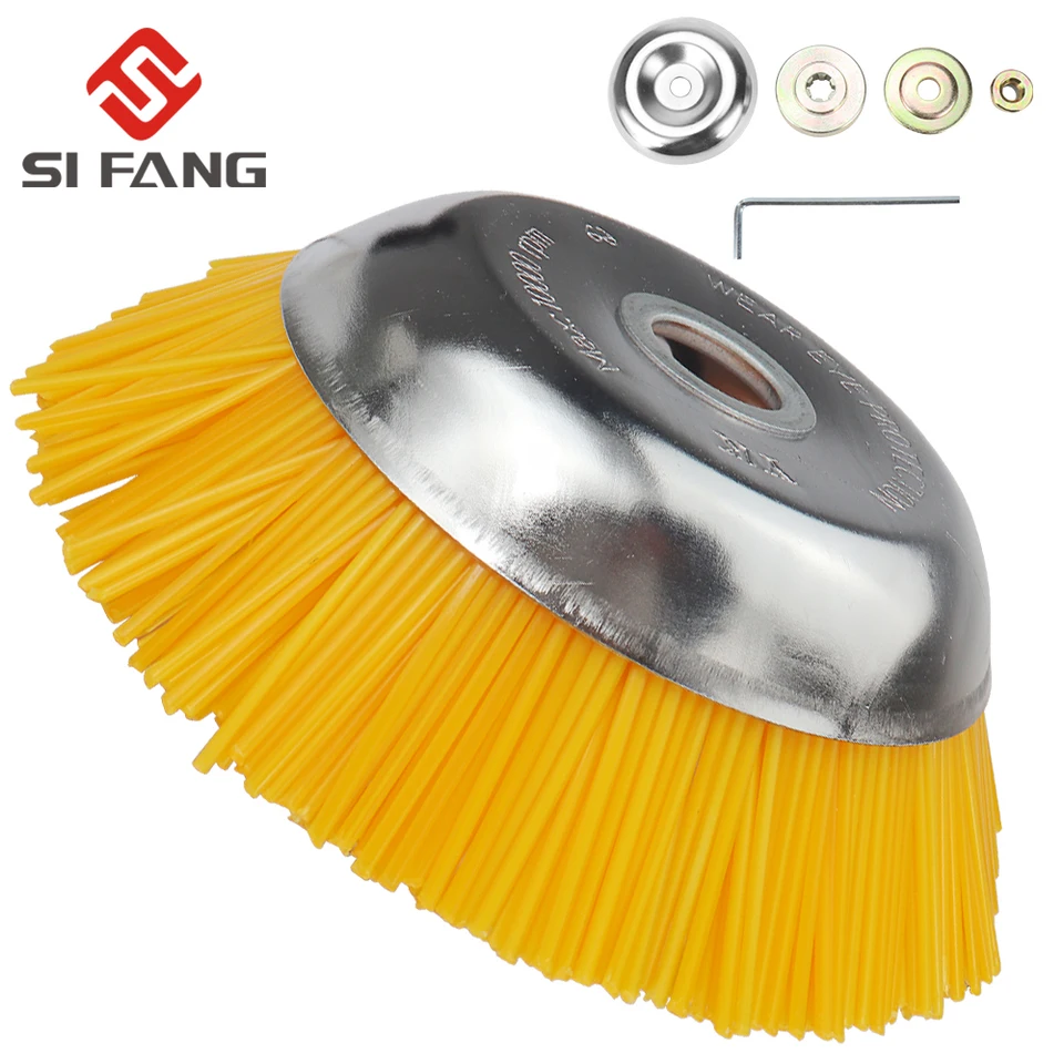 FRCOLOR Wire Wheel Trimmer Head For Garden Weeding Safe Round Steel Wire For Efficient Cutting 8