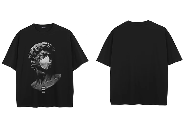 Masked Statue Graphic T-Shirt Scbeae923148a48bfbd0f53f745b2dbaa4
