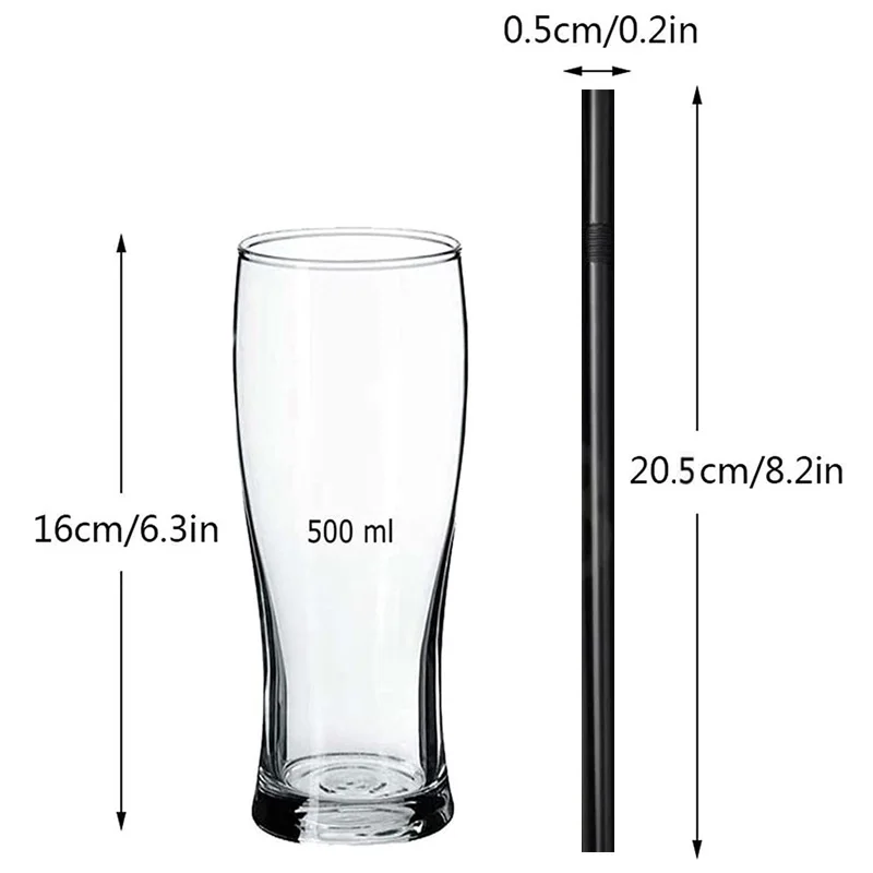 Eco-Friendly Reusable Drinking Straw for Smoothies and Special Occasions