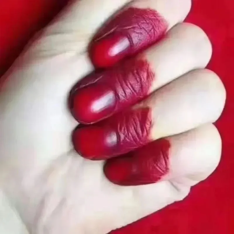 천연 식물 헤나 네일 염색 파우더 도구, 버건디 블랙 네일 아트, 오래 지속되는 광택 천연 네일 템플릿, 20g