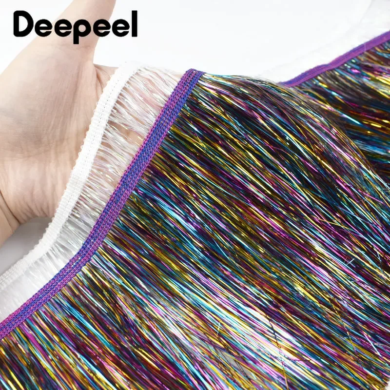 5/10Meters 15cm Colorful Brilliant Fringes for Sewing Clothes Tassles Lace Trim Hula Dress Christmas Decoration DIY Accessories tassel fringe,tassel decoration,tassel accessories,tassel trim,mini tassels