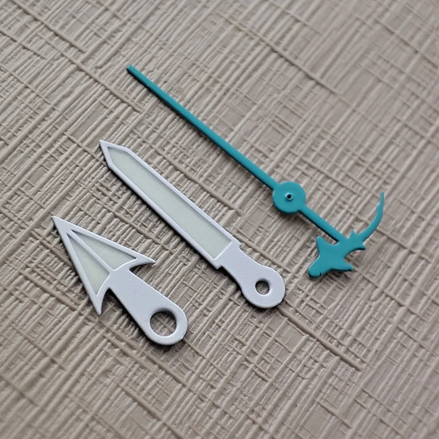 NH35 Hands Watch Accessories Colored fish shaped second hand Green Luminous Hands Suitable For NH35 NH36 4R 7S Movement