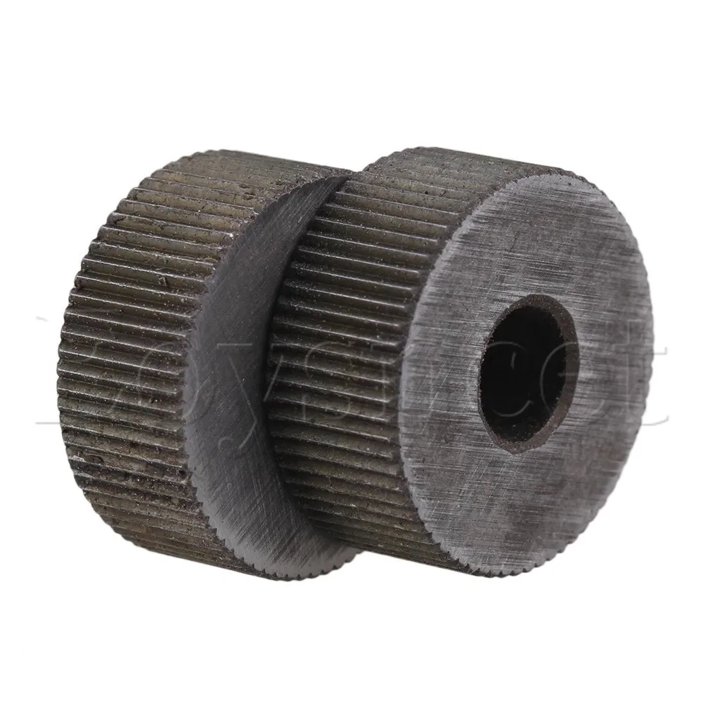 0.8mm Pitch 19mm OD Single Straight Coarse Pattern Linear Knurling Wheel knurling tool set 2 Piece