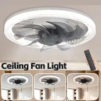Silent Electric Fan with Light with Converter Extender Ceiling Fan Light 4 Speeds AC 85V-265V for Living Room Study Room Kitchen 1
