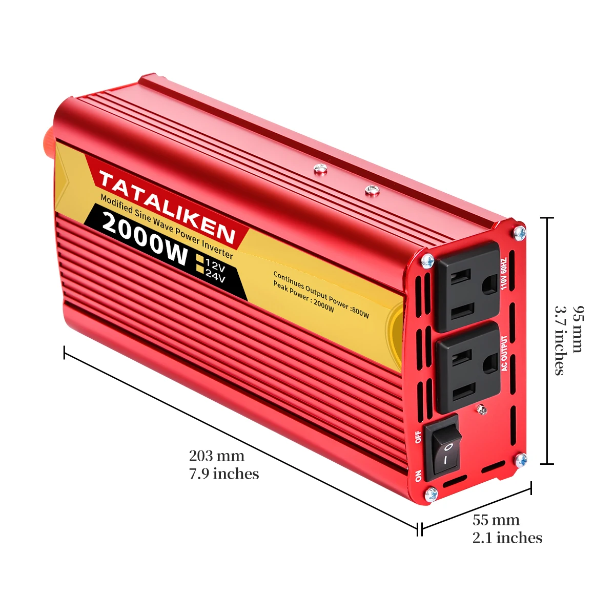 2500W, carro portátil conversor de freqüência doméstico