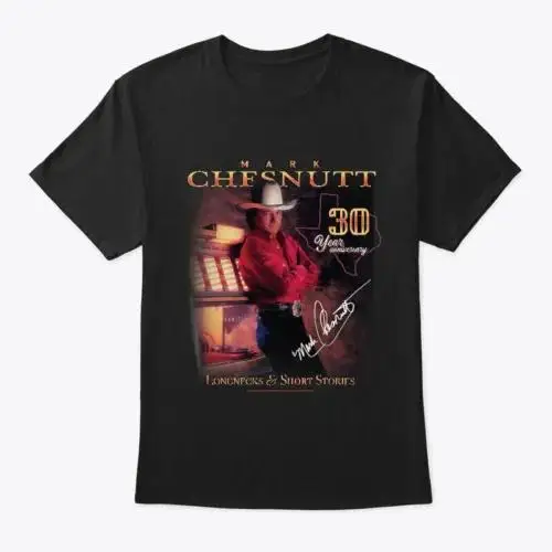 

Vtg Mark Chesnutt 30th Anniversary Cotton Black Full Size Unisex Shirt KK548