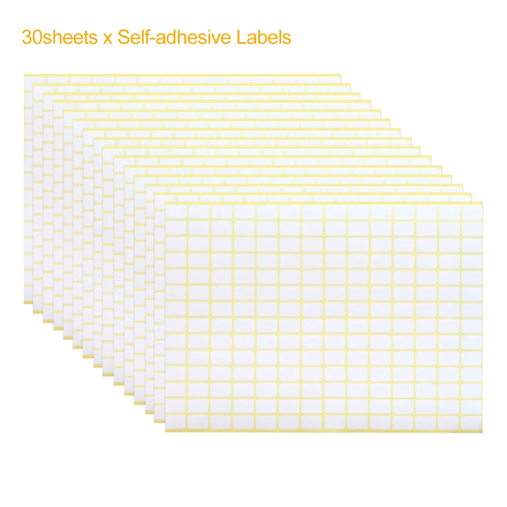 

5400pcs Small Jars Kitchen Printable Home Office White Label Sticker Blank School Self Adhesive Price Tags For File Folders