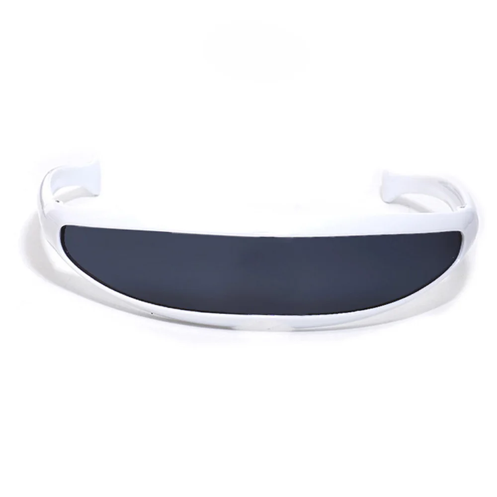 Cyberpunk Narrow Cyclops Visor Sunglasses Futuristic Laser Conjoined Lens Eyeglasses UV400 Creative Men Cycling Eyewear Glasses cyberpunk sunglasses
