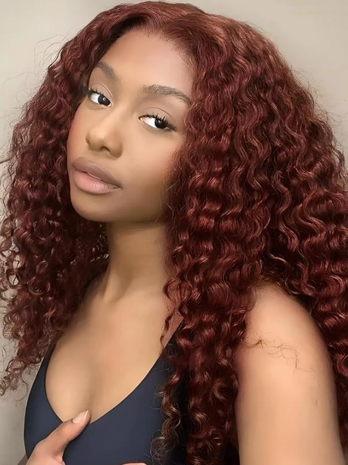 

Reddish Brown Deep Wave Lace Front Wig 13x4 13x6 HD Transparent Deep Curly Lace Frontal Human Hair 4x4 Closure Wigs For Women