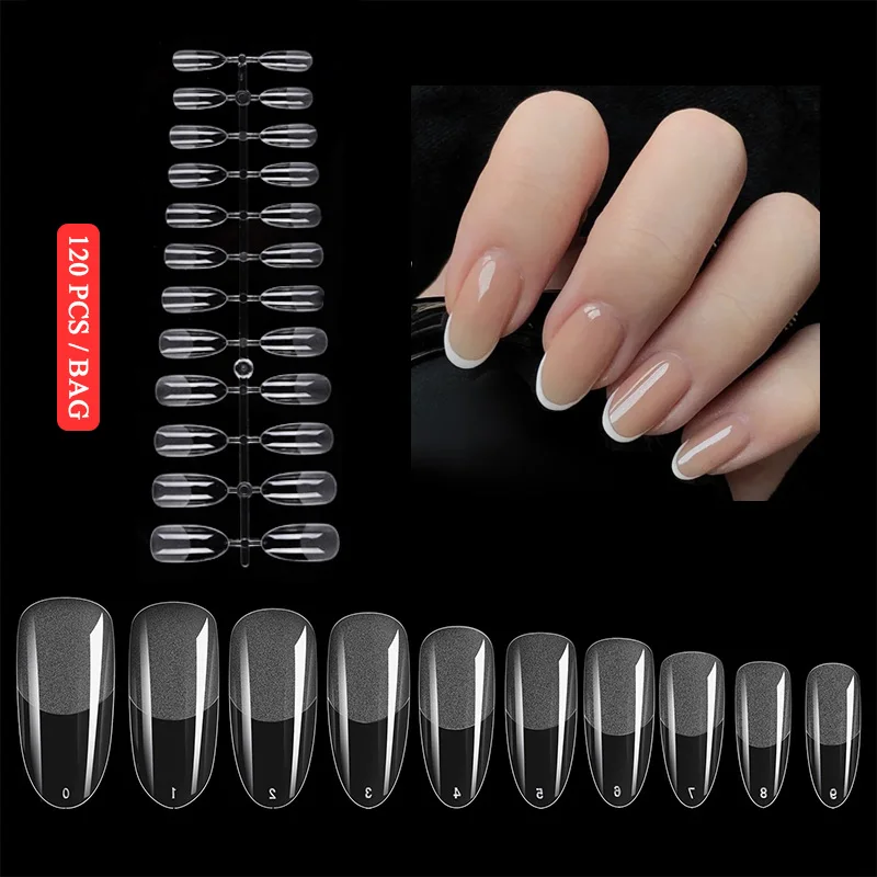Nail Extension Press on Nails Coffin Nail Tips Clear Full Cover Long Fake Nails Artificial Press on Long Ballerinas 120pcs fake nails,nail tips,false nails,false nail tips