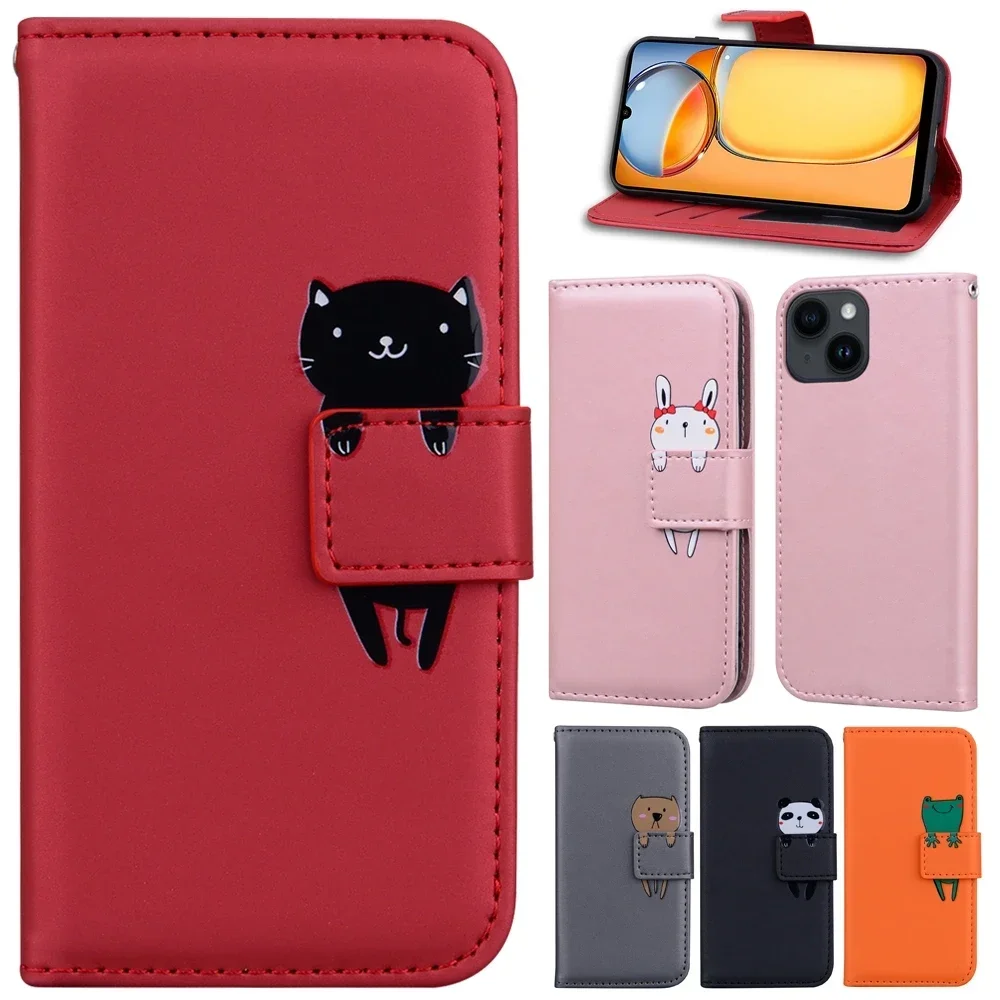 Chic Flip Wallet Phone Case with Coque Cover Design