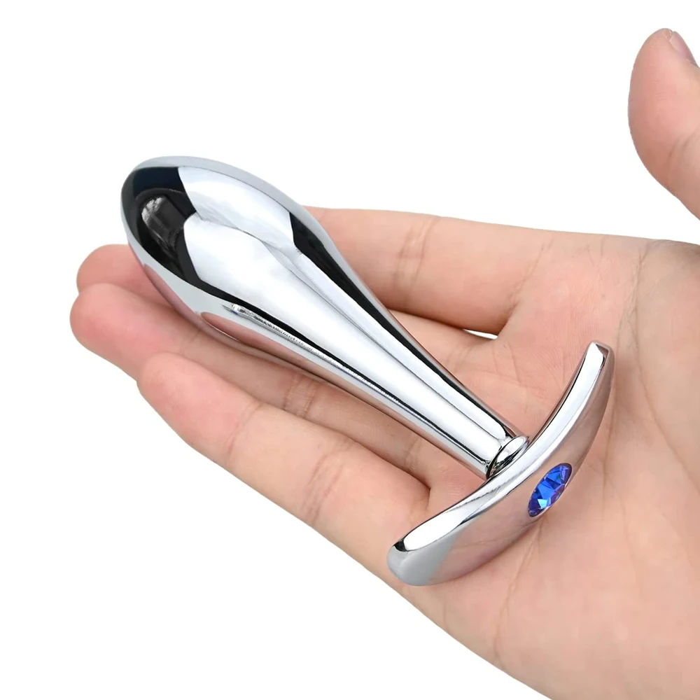 testing anal plug Ensemble de plug anal en métal - 3 parties - Ensemble de plug anal pour  femme et homme main image 0