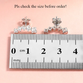 Smyoue 1.16cttw Gradient Gem Full Moissanite Stud Earrings for Women Sparkling Party Jewelry Earrings 925 Sterling Silver GRA 3