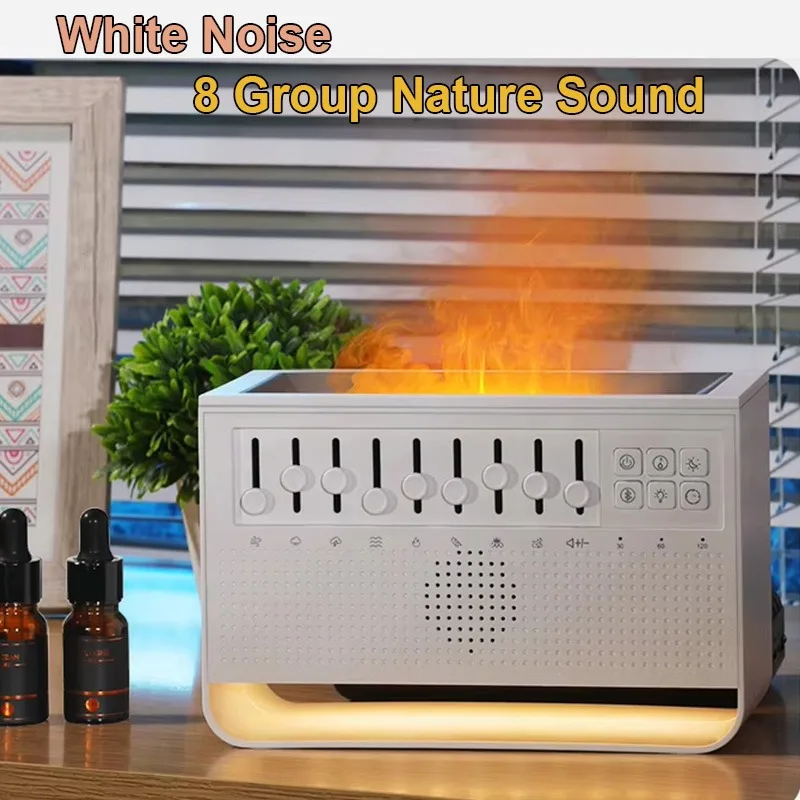 Bluetooth Speaker White Noise Night Light Humidifier All-in-one Machine Free Combination of 8 Group Nature Sound Stereo Soundbox bluetooth speaker portable speaker mini bluetooth speaker