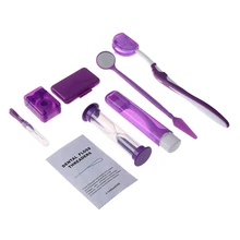 

8Pcs/Set Pro Dental Teeth Orthodontic Kits Interdental Brush Floss Thread Wax Mirror Oral Cleaning Whitening Tool Suit