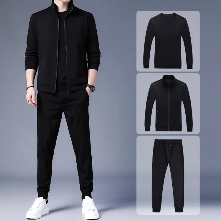 

2023 New Men Tracksuit Spring Autumn Men Cotton Hoodies Sets Sweatshirt Track Suit